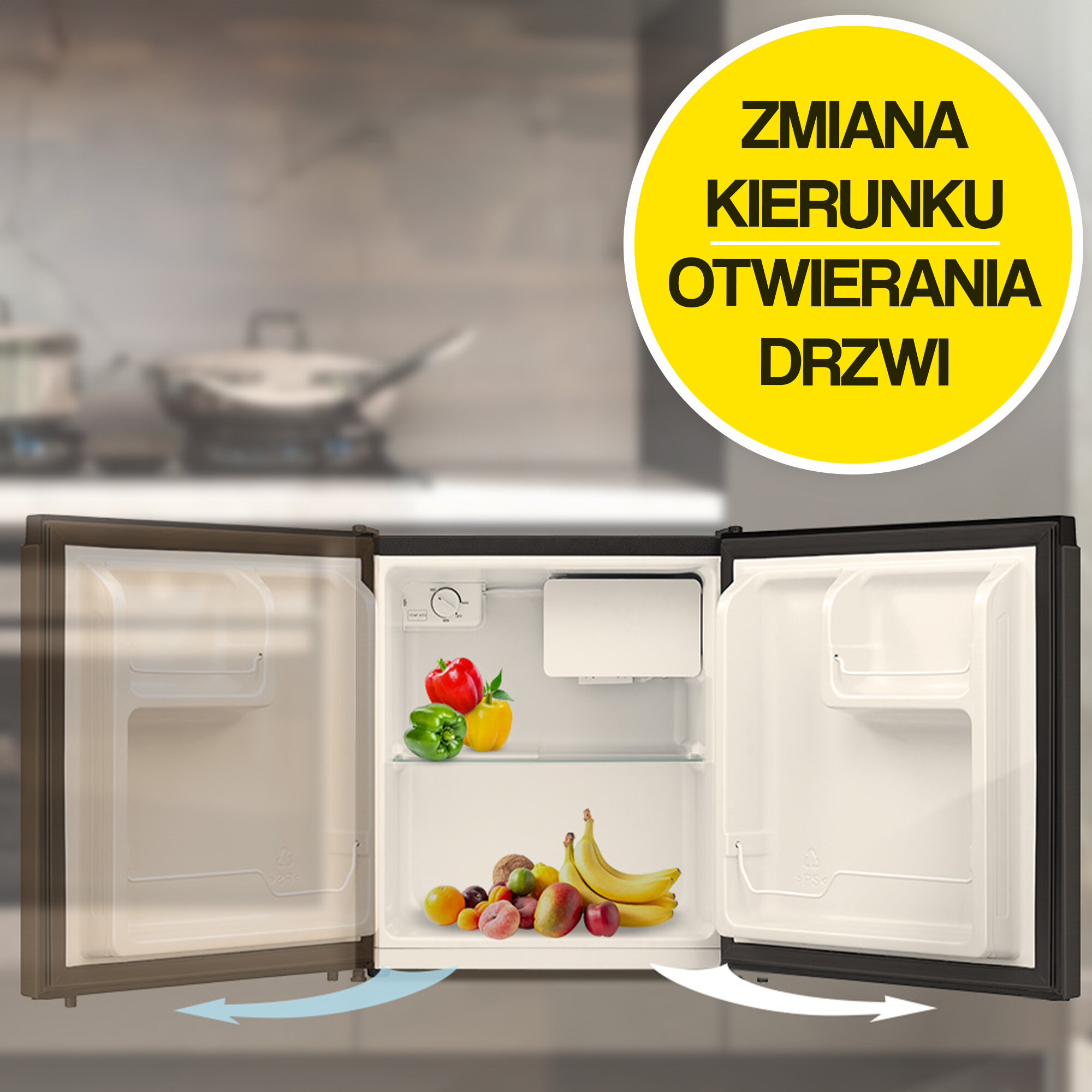 Lodówka MPM 46-CJ-06 50cm Czarna cena, opinie, dane techniczne