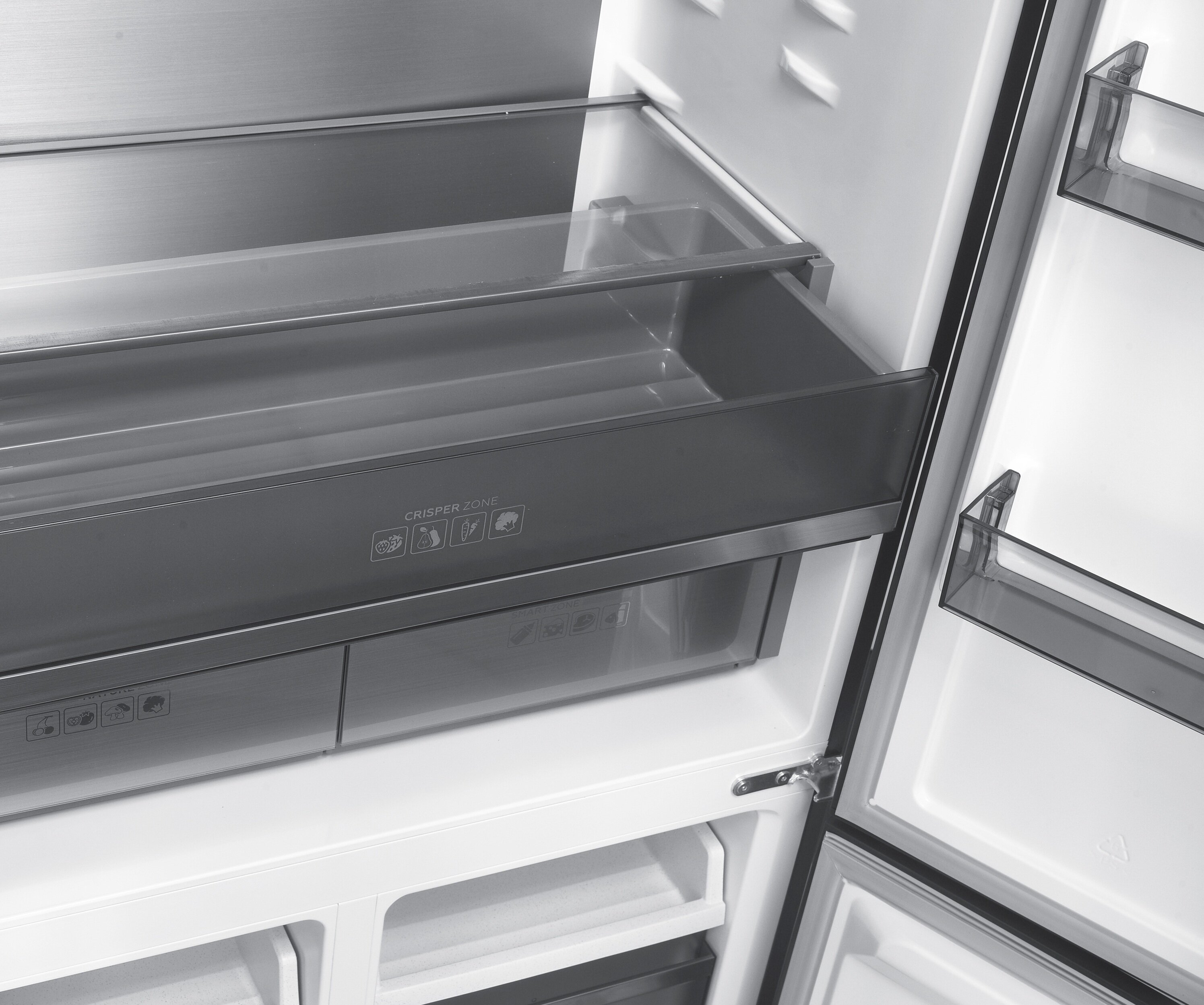 Lodówka MPM 503-SSI-10 Side by Side No Frost 190.2cm Ciemny inox
