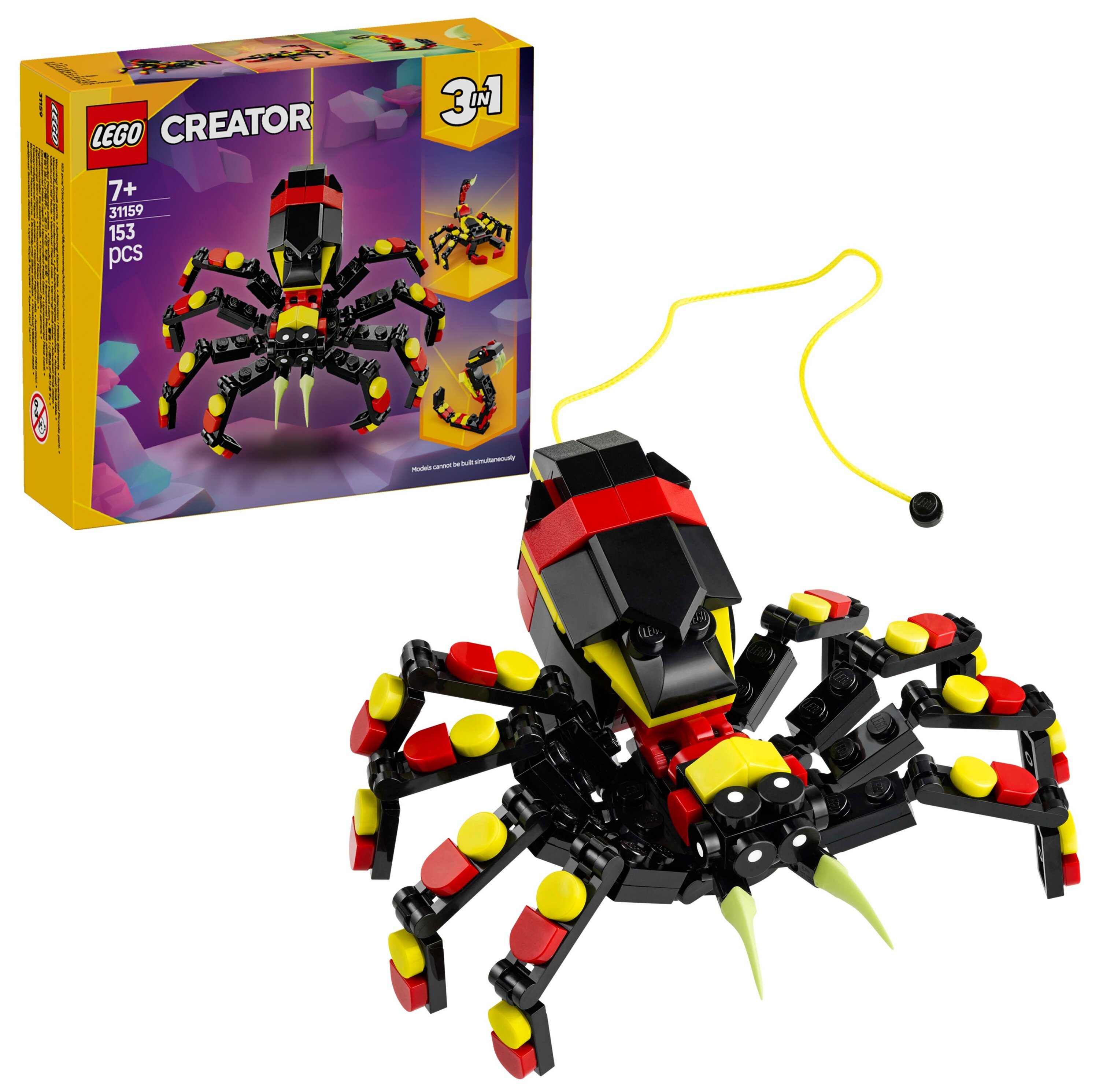 3枚セット LEGO 31159 Creator 3w1 Dzikie zwierzęta niezwykły pająk cena