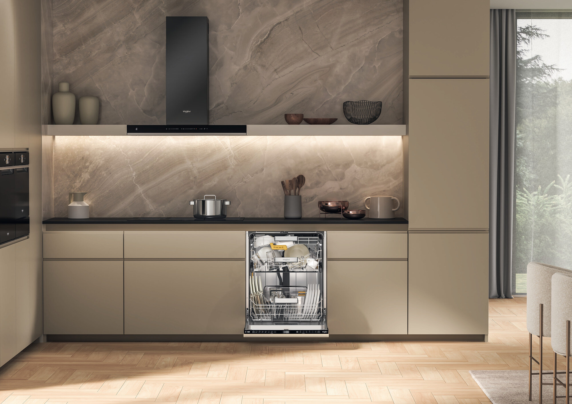 Zmywarka WHIRLPOOL WH8IA115B2M3TUS0 MaxiSpace Wyświetlacz