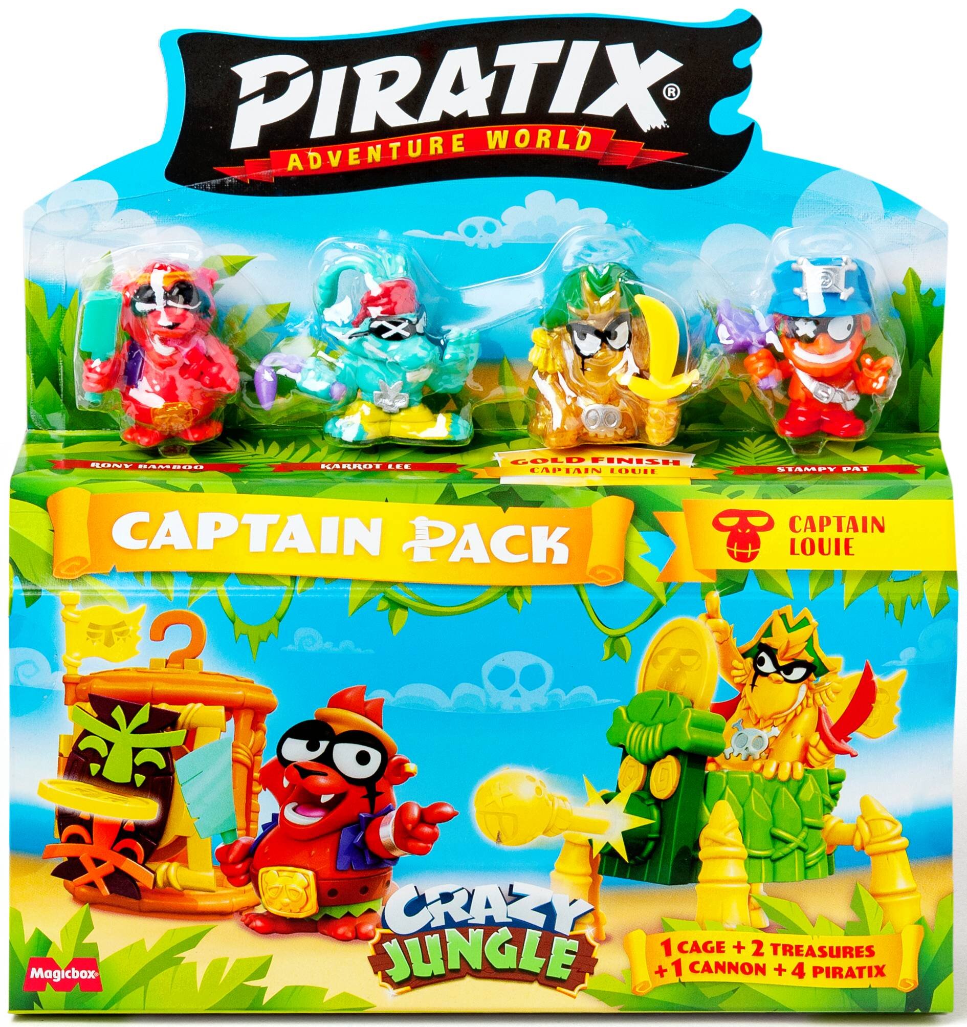 Zestaw figurek PIRATIX Adventure World Crazy Jungle Captain Pack