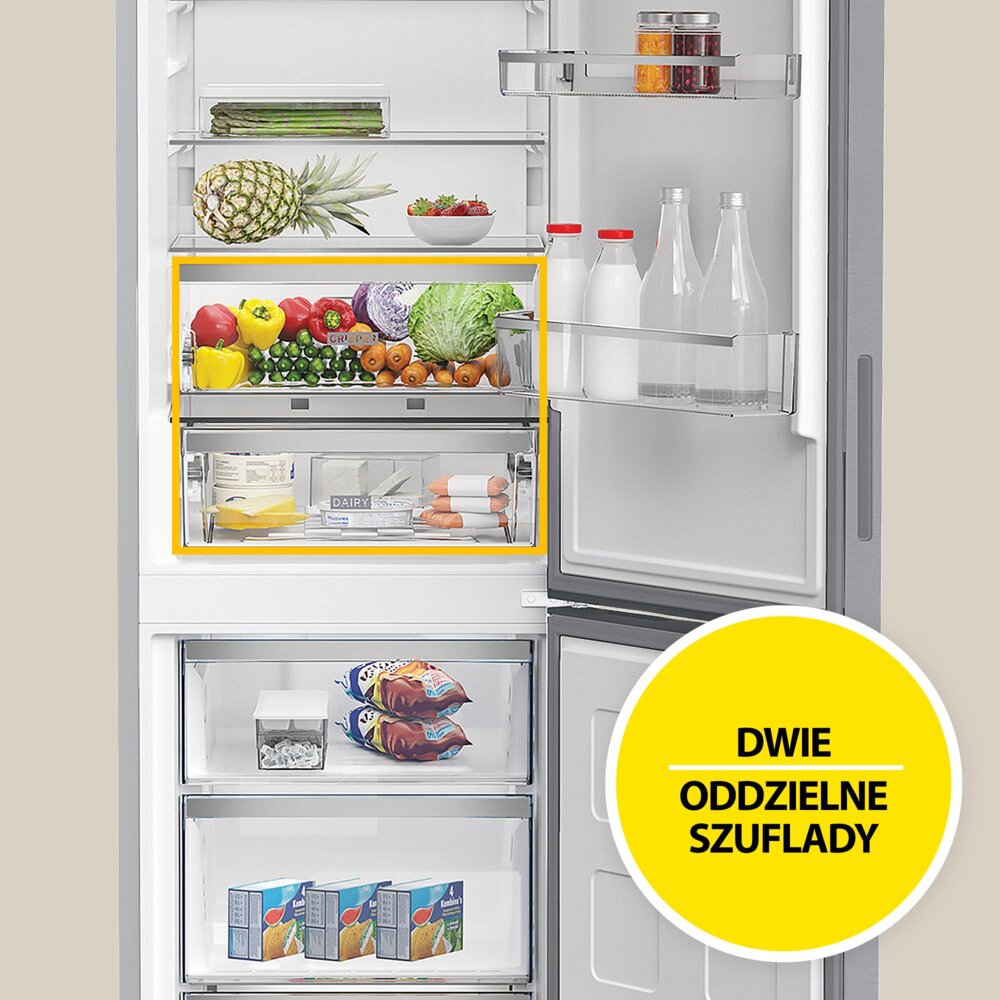 Lodówka WHIRLPOOL WHK 26403 XP6E ZenInverter Dual NoFrost ProFresh