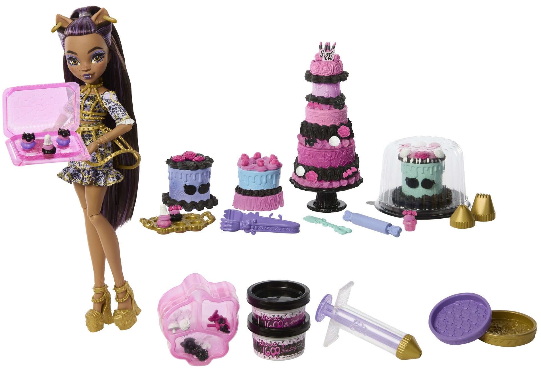 Lalka MONSTER HIGH Straszysłodkie urodziny Clawdeen Wolf