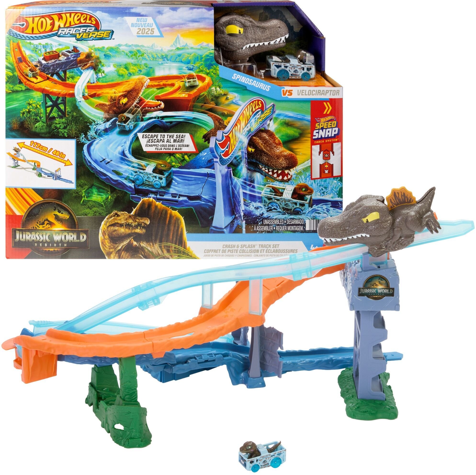 Tor Hot Wheels RacerVerse Jurassic World Morski Dino Pościg JFP32