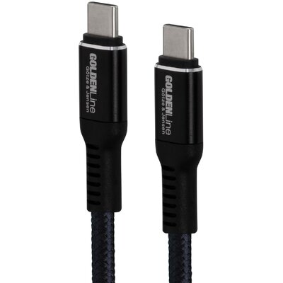 Фото - Кабель Gotze & Jensen Kabel USB-C - USB-C GÖTZE & JENSEN Golden Line 2 m Czarny 